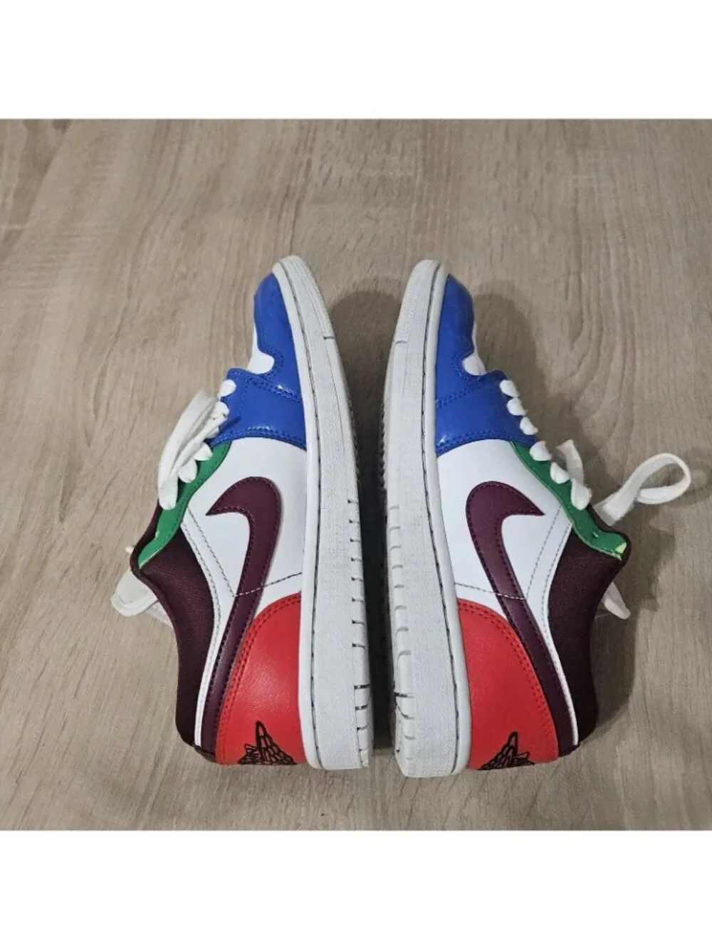 Nike Air Jordan Womens Air Jordan 1 Low SE 'Multi-Color' DB5455-100 Size 7